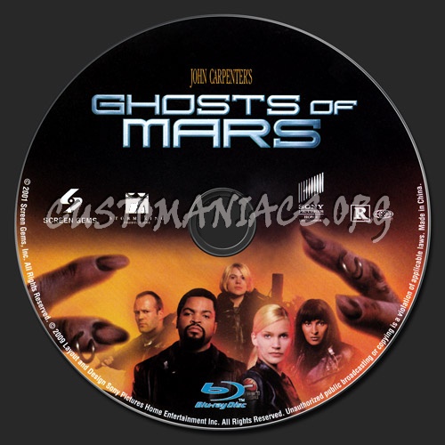 Ghosts of Mars blu-ray label