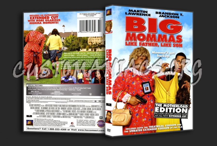 Big Mommas Like Father Like Son dvd cover