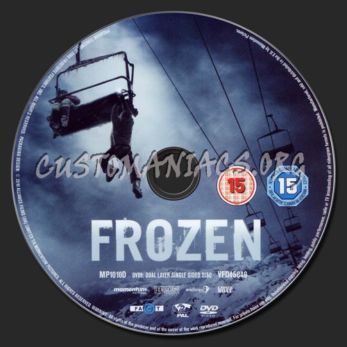 Frozen dvd label