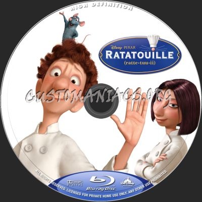 Ratatouille blu-ray label