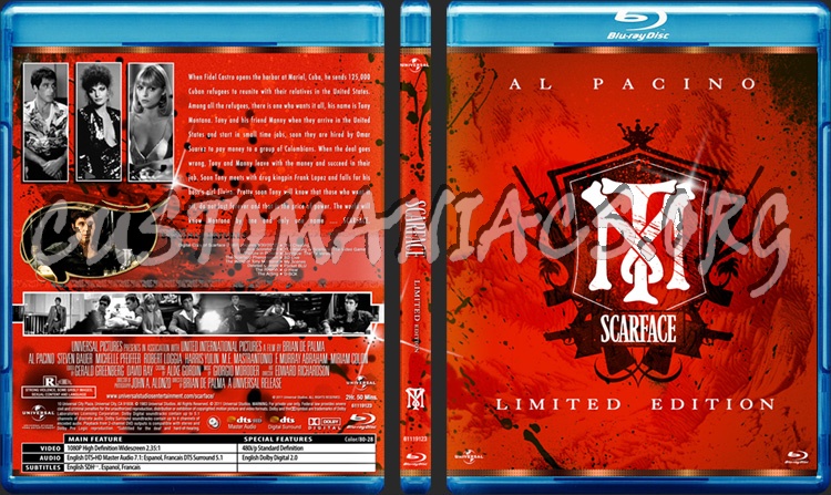 Scarface - Limited Edition blu-ray cover