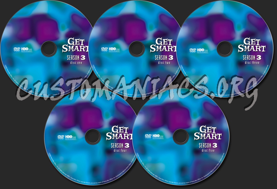 Get Smart Season 3 dvd label