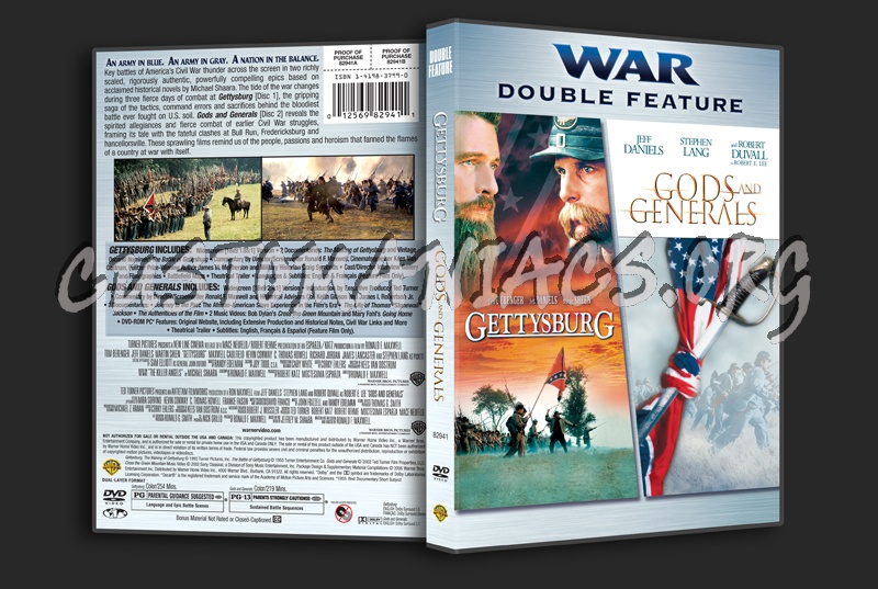 Gettysburg / Gods and Generals dvd cover