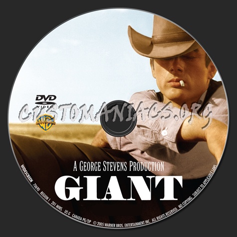 Giant dvd label