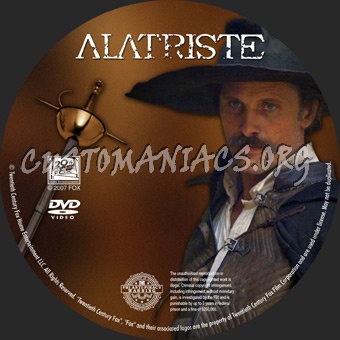 Alatriste dvd label