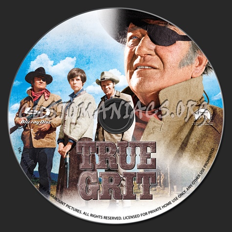 True Grit blu-ray label