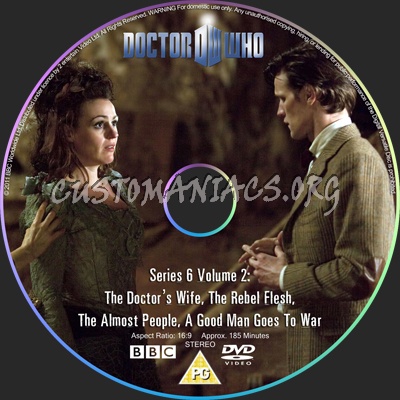 Doctor Who Series 6 Volume 2 dvd label