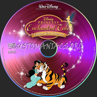 Disney Princess Enchanted Tales Follow Your Dreams dvd label
