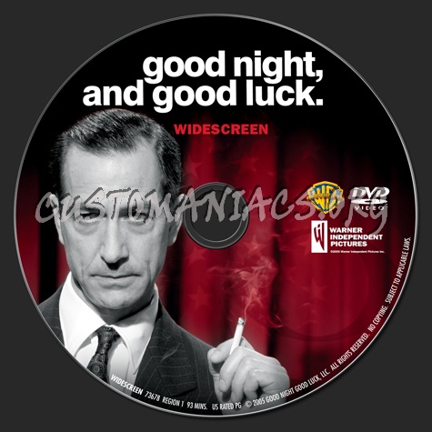 Good Night, and Good Luck dvd label