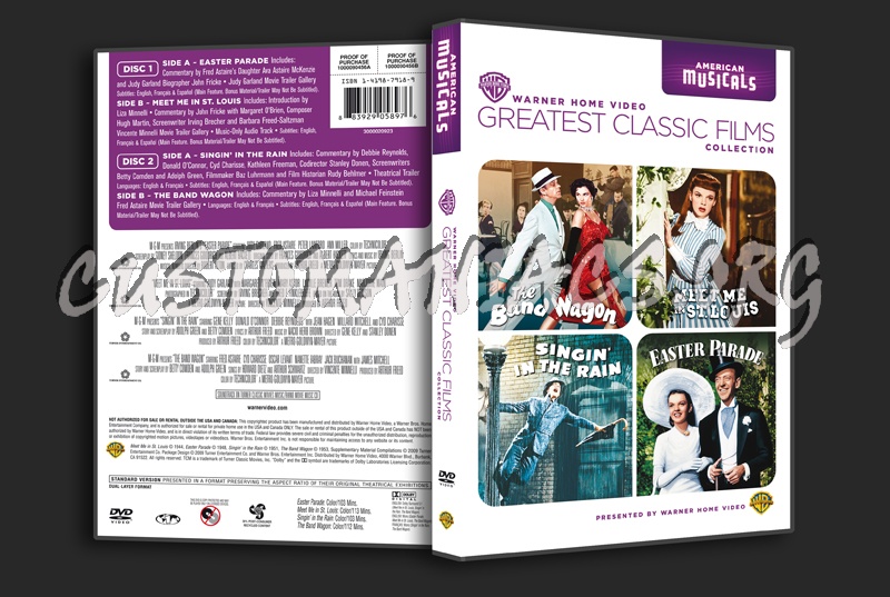 Greatest Classic Films Collection: American Musicals dvd cover