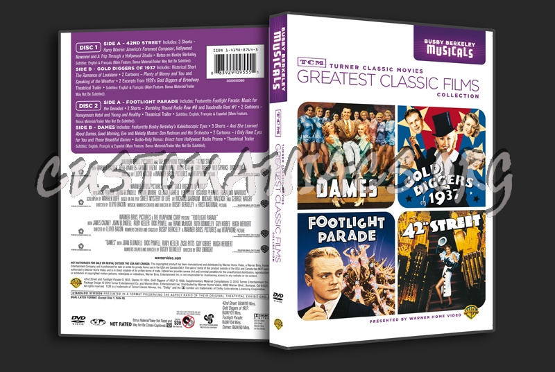 Greatest Classic Films Collection: Busby Berkeley Musicals dvd cover