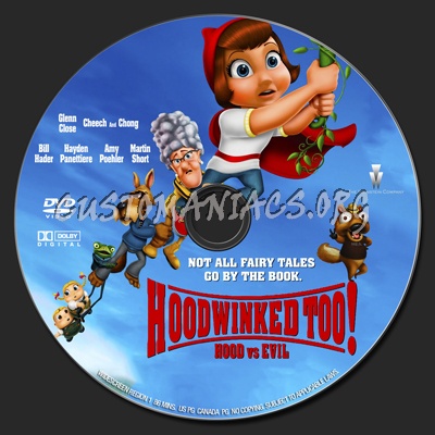 Hoodwinked Too! Hood VS. Evil dvd label