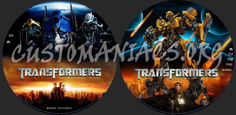 Transformers blu-ray label