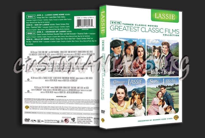 Greatest Classic Films Collection: Lassie dvd cover