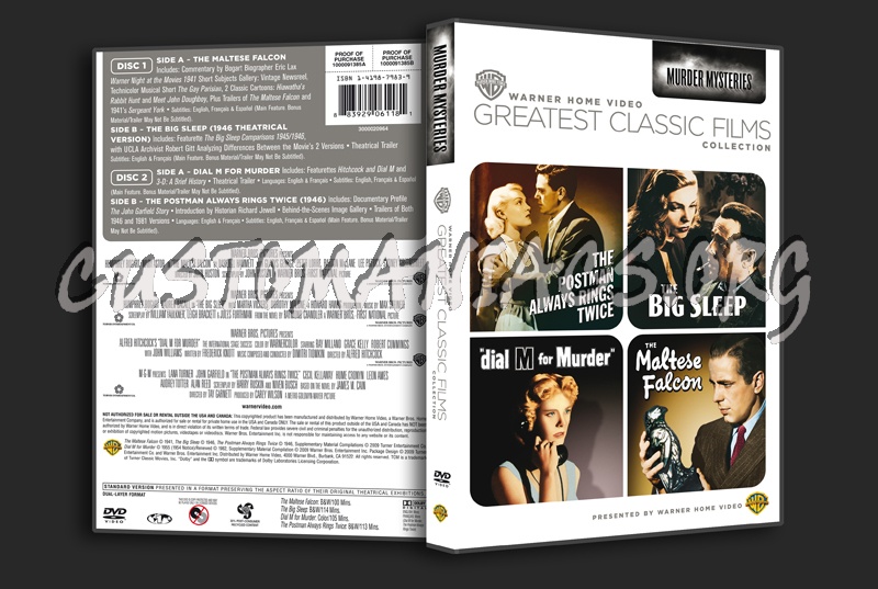 Greatest Classic Films Collection: Murder Mysteries dvd cover