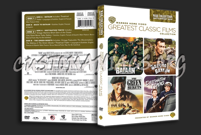 Greatest Classic Films Collection: War Collection Battlefront Asia dvd cover