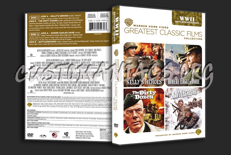 Greatest Classic Films Collection: WWII Battlefront Europe dvd cover
