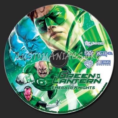Green Lantern: Emerald Knights dvd label