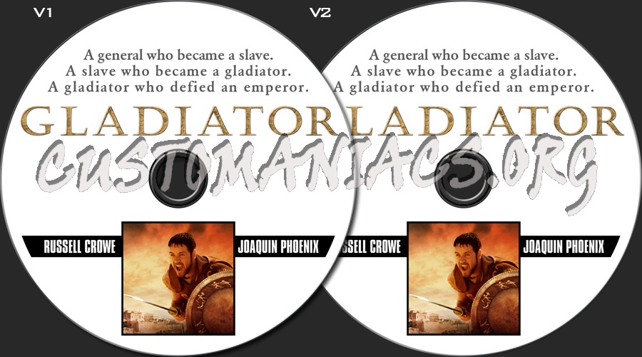 Gladiator dvd label