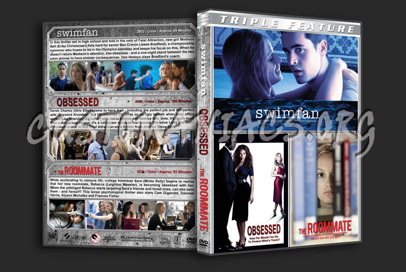 Swimfan / Obsessed / The Roommate Triple dvd cover