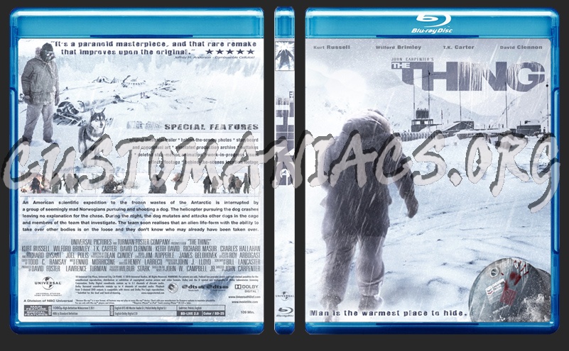 The Thing blu-ray cover