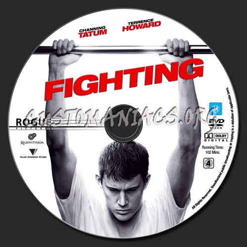 Fighting dvd label