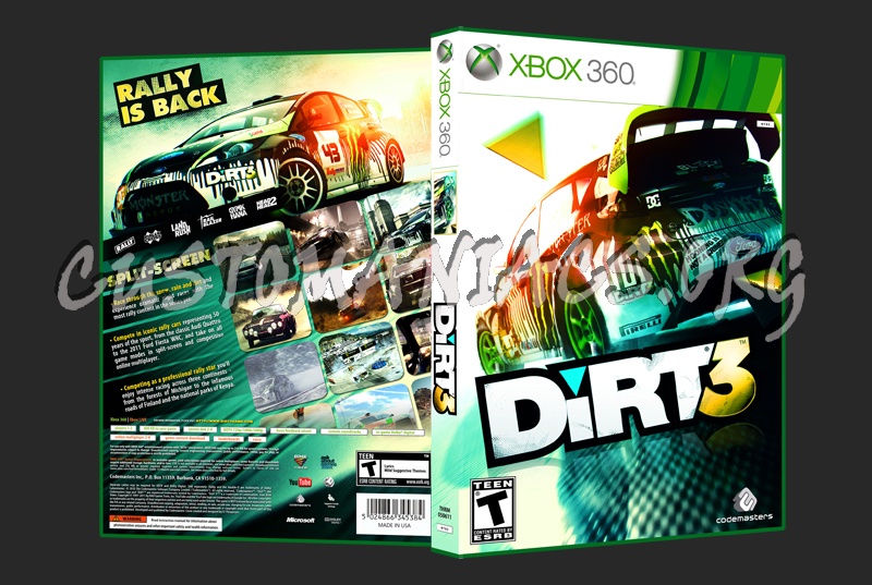 DiRT 3 dvd cover