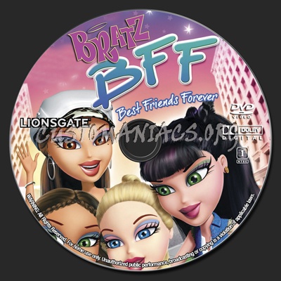 Bratz BFF Best Friends Forever dvd label