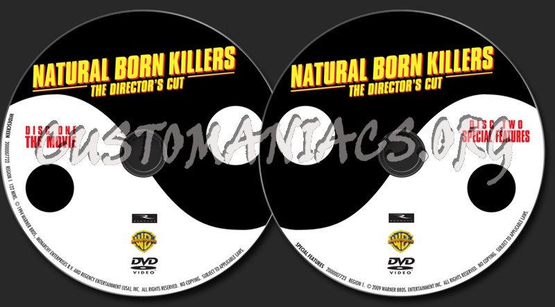 Natural Born Killers dvd label