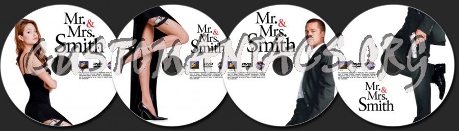 Mr & Mrs Smith dvd label