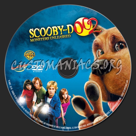 Scooby-Doo 2 Monsters Unleashed dvd label
