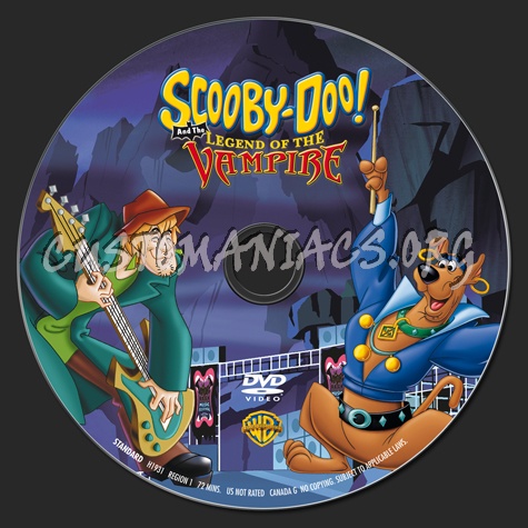 Scooby-Doo! and the Legend of the Vampire dvd label