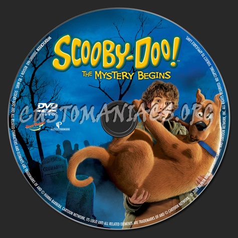 Scooby-Doo! The Mystery Begins dvd label