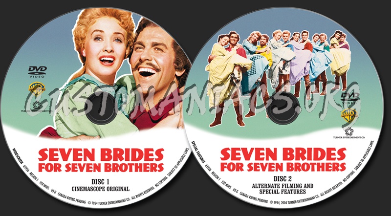 Seven Brides for Seven Brothers dvd label