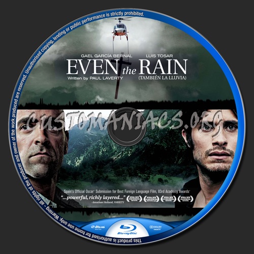 Even The Rain (aka Tambien La Lluvia) blu-ray label