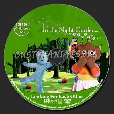 In The Night Garden Looking For Each Other dvd label