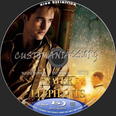 Water For Elephants blu-ray label