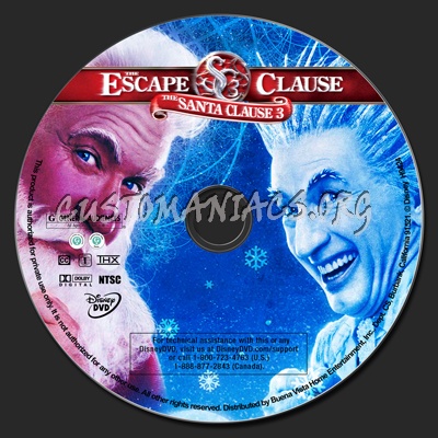 The Santa Clause 3 The Escape Clause dvd label