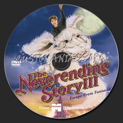 The Neverending Story III dvd label