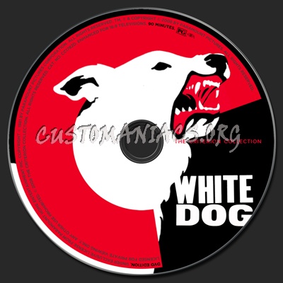 455 - White Dog dvd label