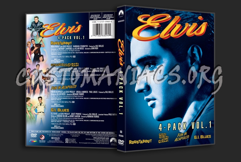 Elvis 4-Pack Volume 1 dvd cover