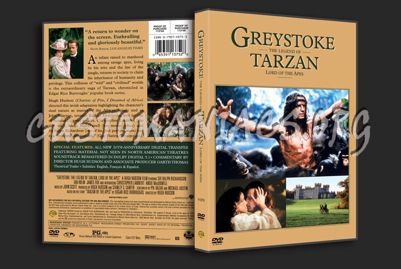 Greystoke dvd cover