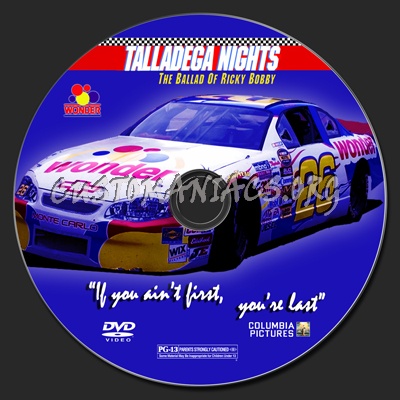 Talladega Nights dvd label