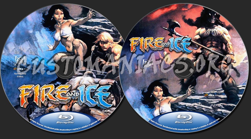 Fire And Ice (1983) blu-ray label