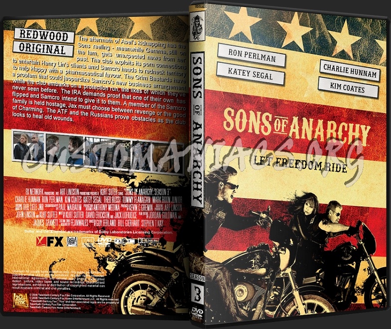 Sons of Anarchy Season 3 dvd cover