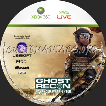 Ghost Recon Advanced Warfighter dvd label