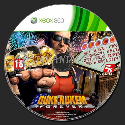 Duke Nukem Forever dvd label
