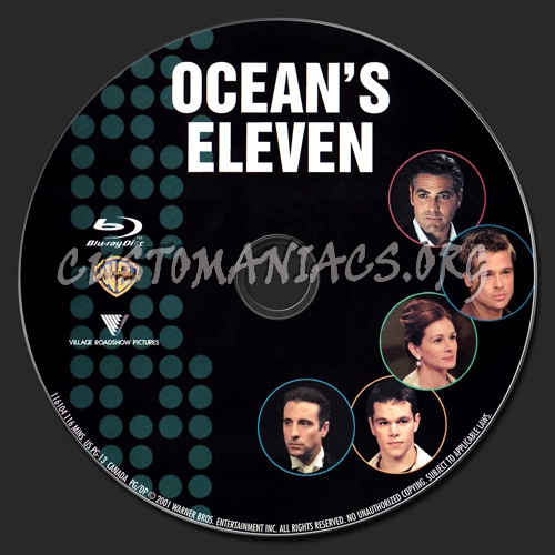 Ocean's Eleven blu-ray label