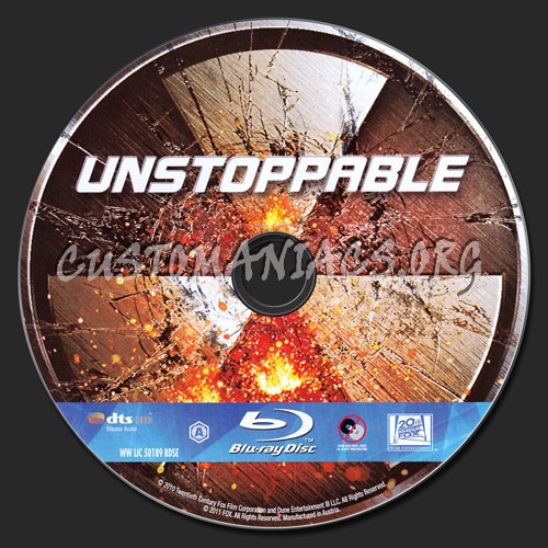 Unstoppable blu-ray label