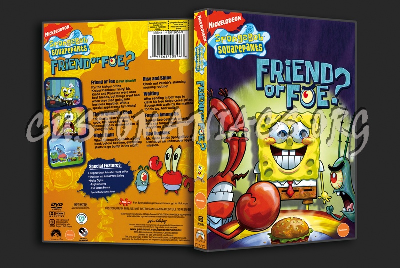 Spongebob Squarepants Friend or Foe dvd cover